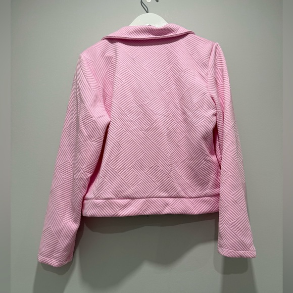 NEW SHEIN Pink Motorcycle Jacket Size XL NWOT - Picture 4 of 7